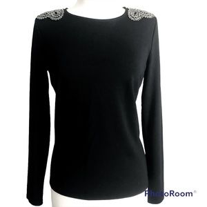 Forever 21 Unique Top with Embellished Shoulders